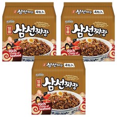 Paldo 八道 一品 三鮮炸醬麵 Set 海鮮風味濃郁 麵條彈牙有嚼勁, 12包