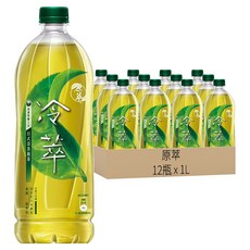 原萃 冷萃日式深蒸綠茶, 1L, 12瓶