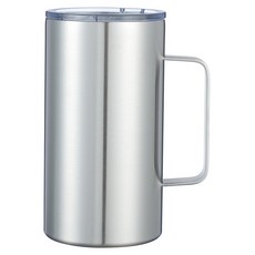 워터하마 비비드 텀블러 머그컵 710ml, 실버, 1개