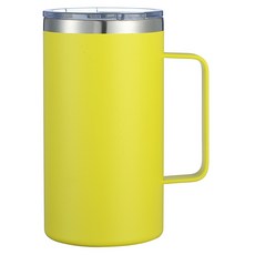 워터하마 비비드 텀블러 머그컵 710ml, 옐로우, 1개