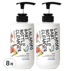 케이맘 랄라포포 젖병식기세정제 액상형 쿨라임향, 500ml, 8개
