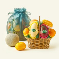 온브릭스 과일바구니 6종 중형 2호 3.65kg + 보자기, 1세트