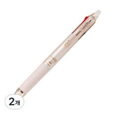 프릭션 슬림 3색볼펜 0.38mm, 펄오렌지, 2개