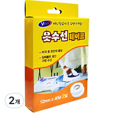 Vtech 옷수선 매직테이프 12mm x 40m 2p, 2개
