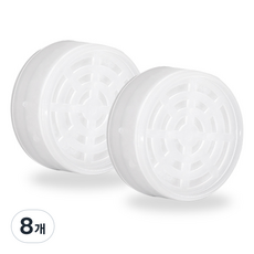 아쿠아듀오 여행용 샤워기 인산염 리필필터, 8개