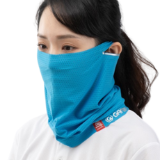 GAMZA 涼感網布防曬面罩 M1, 藍色