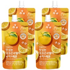 sugarlolo 蒟蒻果凍飲 柚子&檸檬, 150g, 4個