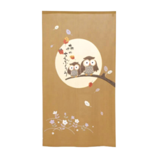 長門簾貓頭鷹1入 100%聚酯纖維, 芥末棕