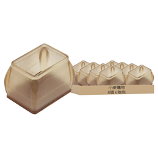 小麥購物 長方款靜音椅腳套 Y214 2g, 8個, 咖色 TRP型