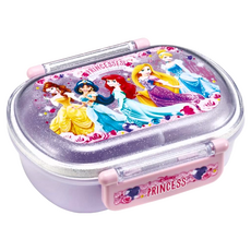 Skater 銀離子橢圓形雙扣便當盒, 迪士尼公主, 1個