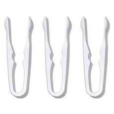 OXO POP 按壓保鮮盒配件迷你夾3件組 14 x 12.5 x 1.8cm 45.5g, 白色, 1組