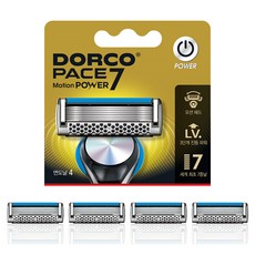 DORCO 多可樂客 PACE 七動能刮鬍刀片, 4入, 1個