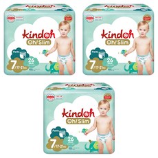 kindoh Oh! Slim優質超薄褲型尿布, 第7階段, 78片