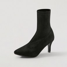 ChakanShoes 細跟尖頭麂皮襪靴 9cm BSSDT4b96120