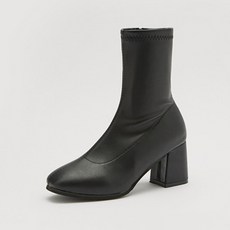 ChakanShoes 中跟方頭側拉鍊襪靴 BSLTS4a999c1