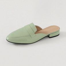 ChakanShoes 女款尖頭樂福穆勒鞋 BFLTT3b3910, 綠色, 225mm