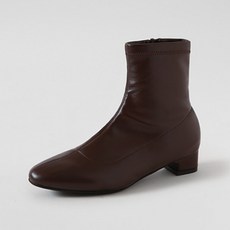 ChakanShoes 彈性人工皮革側拉鍊襪靴 3cm BSLTS4f861