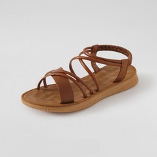 ChakanShoes 女款束帶涼鞋 SDLTR2e116, 230mm, 棕色