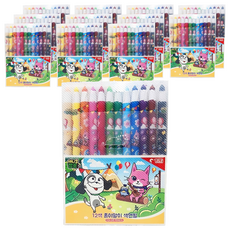 TiTi 動物營 紙捲色鉛筆, 12色, 12個