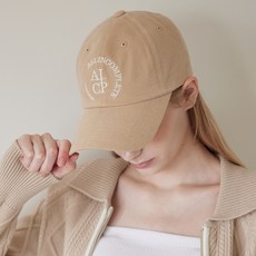 ALLINCOMPLETE 圓形Logo棒球帽, 沙米色