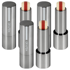 GRAFEN 男士三重裸感護唇膏, 紅棕色, 3個