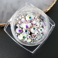 SWAROVSKI 施華洛世奇 奧地利 AB全鑽美甲飾品組, AB水鑽, 2個