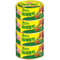 OTTOGI 不倒翁 蔬菜鮪魚罐頭, 135g, 4入