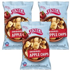 Seneca 蘋果脆片 原味, 3包, 71g