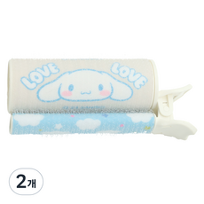 beautyhome 三麗鷗大耳狗喜拿愛心髮根蓬鬆髮夾, 2個, 象牙白 + 白色