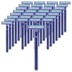 블루마켓 2단 일회용 면도기, 40개, 1개입