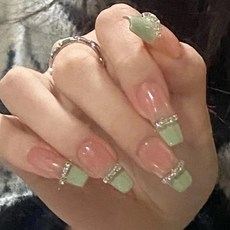 Maket Gamseong 拼色水鑽美甲貼片組 9號, 混合色, 3個