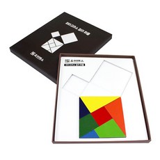 Joymath 畢氏定理七巧板拼圖教具, 混合顏色, 1個