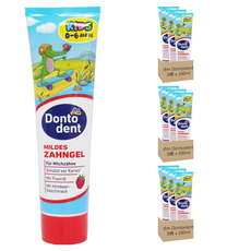 dm Dontodent 覆盆子兒童牙膏, 0-6歲適用, 100ml, 9條