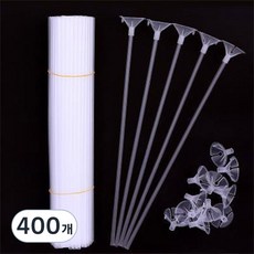 Starium 氣球杯棒 32cm, 400個, 白色