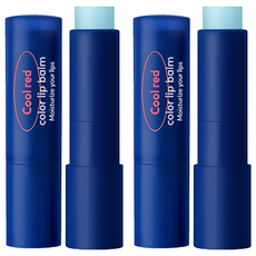 DASHU 男士變色潤唇膏 4g, 2個, 冷紅色