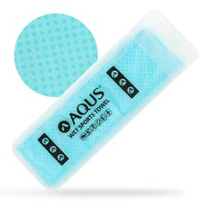 AQUS 壓花濕式運動毛巾 AQST0019, 綠色, 1個