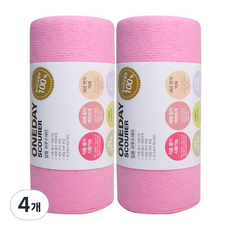 크로바몰 알뜰 하루수세미, 60개입, 4개, 핑크