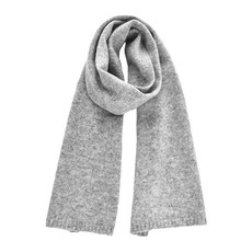 MASCLUB 保暖圍巾 128g 180 x 30cm 淺灰色 - 仿羊毛材質 四季適用 男女通用