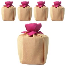 솔트리 3년묵은 구운 천일염 원형통 + 꽃봉오리매듭 포장 보자기 꽃분홍금비, 280g, 5세트