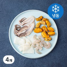 짬뽕 라면용 모둠해물 (냉동), 200g, 4개