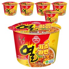 오뚜기 열치즈라면 용기 100g, 6개