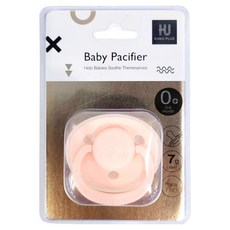 KU.KU Duckbill 酷咕鴨 KU-PLUS下午茶安撫奶嘴 食品級矽膠, 0~6個月, 蜜糖粉, 1個