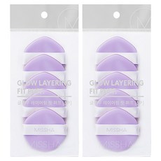 미샤 글로우 레이어링 핏 퍼프 5p, 2개, 혼합색상