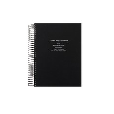 TOCTOC 索引簡約線圈筆記本, 黑色