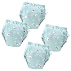 스타도어 유아용 큐트패턴 배변팬티 2p 세트, 그린베어, 2개