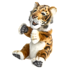 HANSA TOY 絨毛填充老虎手偶, 1入, 1個