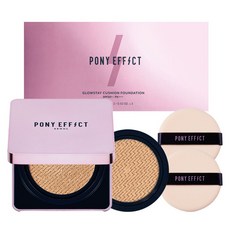 PONY EFFECT 極水透光氣墊粉餅 15g+替換芯 15g, 002 Porcelain, 1個