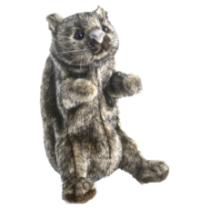 HANSA TOY 袋熊手偶，毛絨填充玩具, 1個, 1