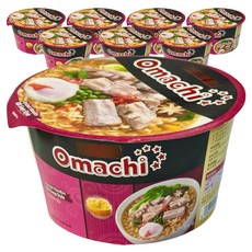 오마치 돼지고기향 컵라면 87g, 8개