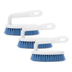 CLEAN-i 握把清潔刷 瓷磚地板用, 白色 藍色, 3入